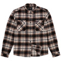 Roeg Blaze Flannel Shirt Brown / S  - Customhoj