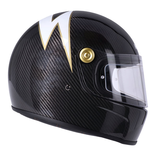Roeg RX1 Full Face Motorcycle Helmet Carbon Lightning / XS (53-54cm)  - Customhoj