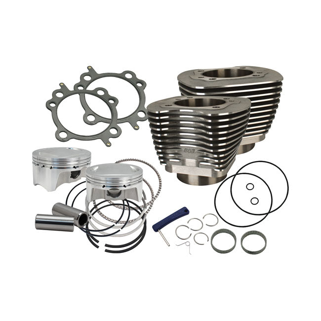 S&S 110" Sidewinder Big Bore Kit for Harley Twin Cam 07-17 Softail with 96" or 103" Twin Cam Engine / Black