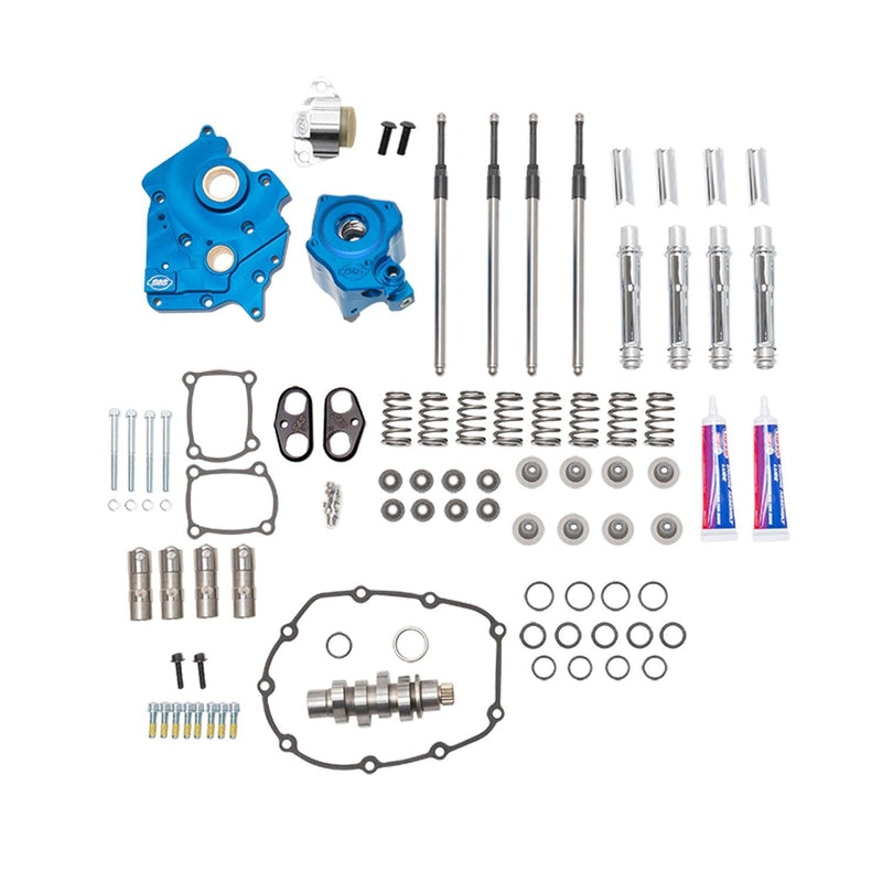 S&S Cam Chest Kit for Harley Milwaukee Eight 17-23 M8 Oil Cooled / 550C Chain Drive Cam / Chrome