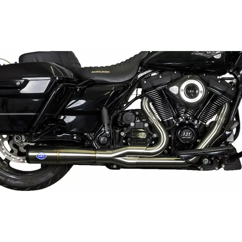 S&S Diamondback Stainless Steel 2-into-1 Exhaust System for Harley  - Customhoj