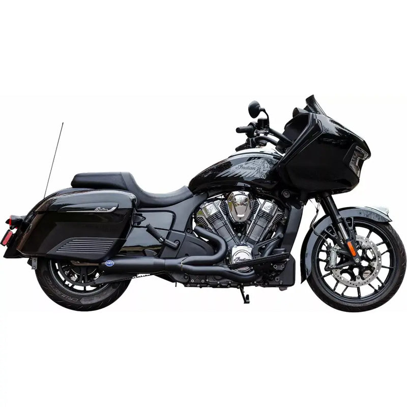 S&S Qualifier Stainless Steel 2-into-1 Exhaust System for Indian  - Customhoj