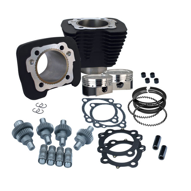 S&S Sportster 1200cc Hooligan Power Package for Harley 00-22 XL Sportster with 883cc engine / Wrinkle Black