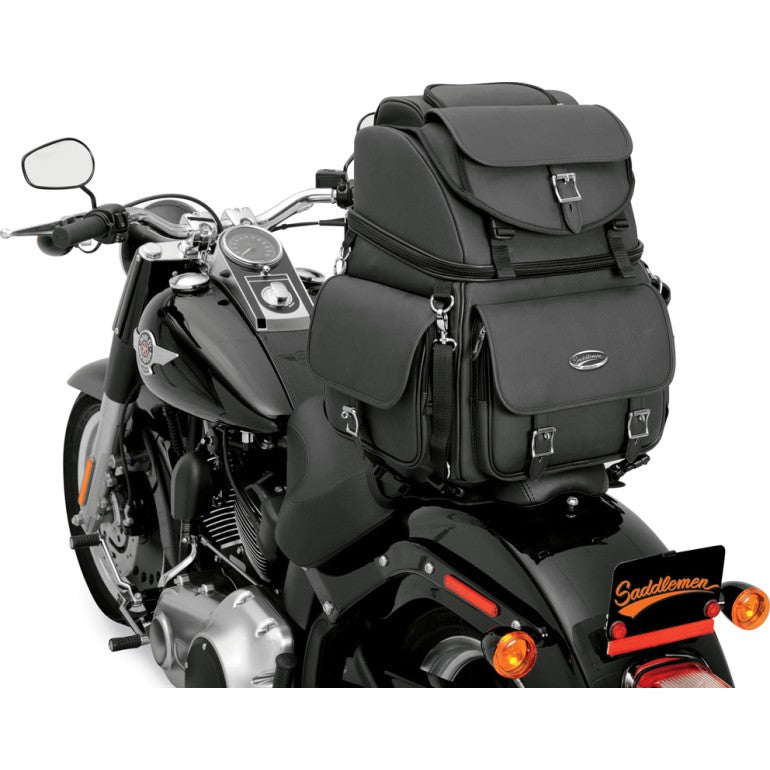 Saddlemen BR3400EX Back Seat / Sissy Bar Motorcycle Bag  - Customhoj