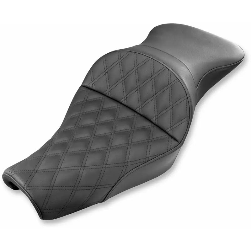 Saddlemen Explorer Touring Motorcycle Seat for Harley 04-22 XL Sportster (with 12.5L or 7.9L tank) / Lattice Stitch / Without Backrest