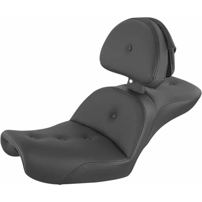 Saddlemen Explorer Touring Motorcycle Seat for Harley 99-03 Dyna FXD (EXCEPT FXDWG) / Pillow Top / With Backrest