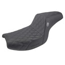 Saddlemen Pro SDC Performance Gripper Lattice Stitch Seat for Harley 82-00 FXR / Without backrest / Black  - Customhoj