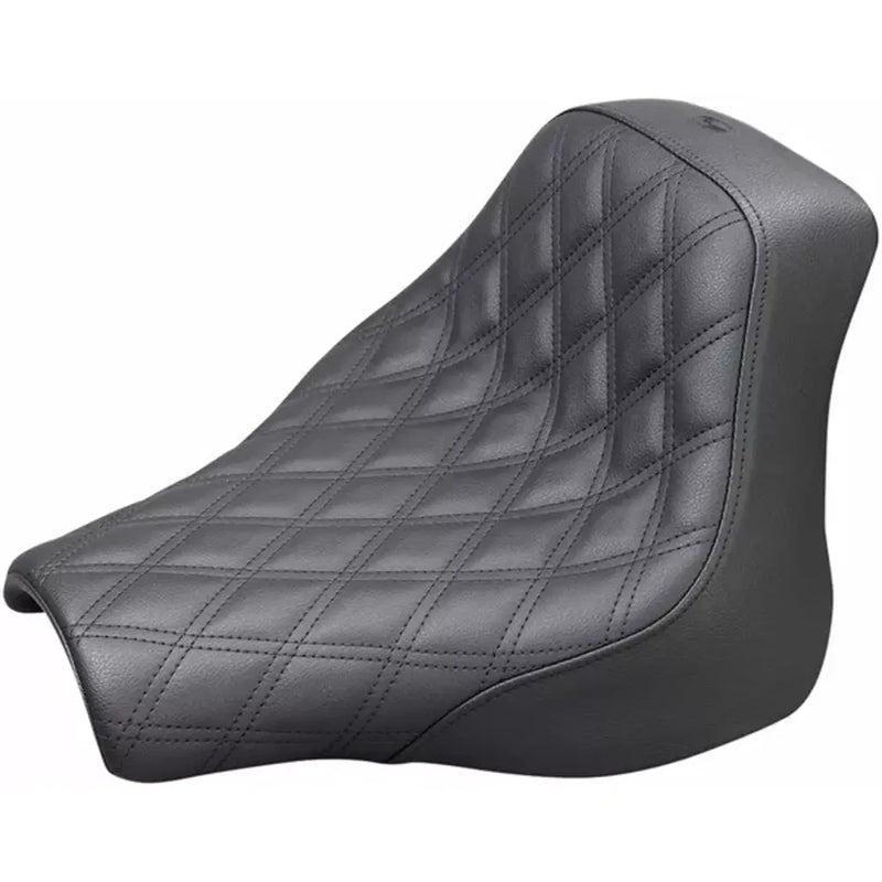 Saddlemen Renegade Lattice Stitch Solo Seat For Harley 18-24 Softail FXFB / FXFBS / Black