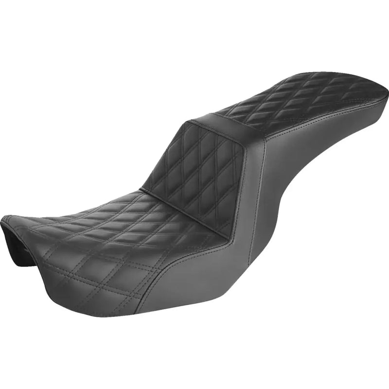 Saddlemen Tour Step-Up Motorcycle Seat for Harley 06-17 Dyna / Without Backrest / Full Lattice Stitch  - Customhoj