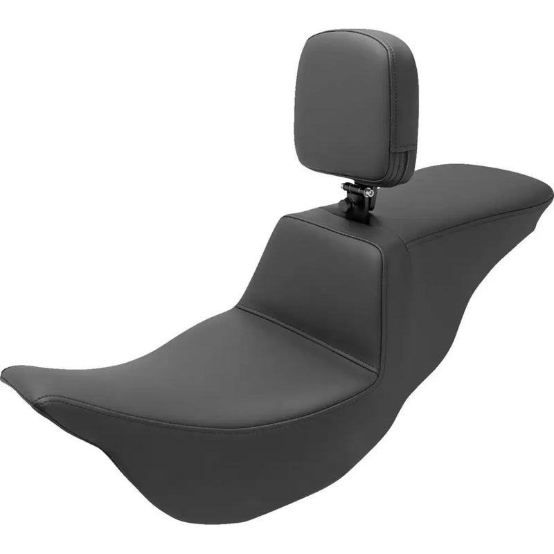 Saddlemen Tour Step-Up Motorcycle Seat for Harley 09-13 Trikes / With Backrest / Plain Black  - Customhoj
