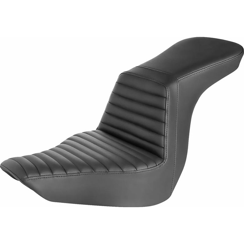 Saddlemen Tour Step-Up Motorcycle Seat for Harley 18-23 Softail FLSB/FXLR/FXLRS/FXLRST / Without Backrest / Tuck-n-Roll