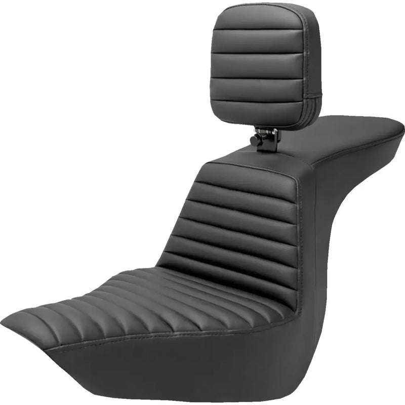 Saddlemen Tour Step-Up Motorcycle Seat for Harley 18-25 Softail Sport Glide & Low Rider / S / ST / With Backrest / Tuck-n-Roll  - Customhoj