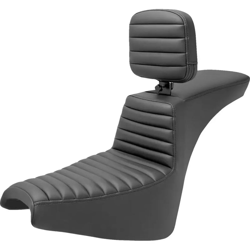 Saddlemen Tour Step-Up Motorcycle Seat for Harley 18-25 Softail Street Bob / Standard / With Backrest / Tuck-n-Roll  - Customhoj