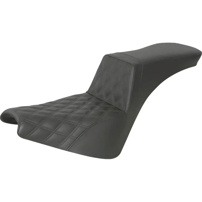 Saddlemen Tour Step-Up Motorcycle Seat for Harley 18-25 Softail Street Bob / Standard / Without Backrest / Front Lattice Stitch  - Customhoj