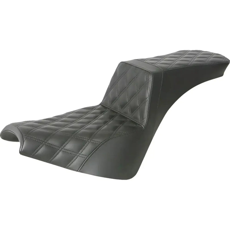 Saddlemen Tour Step-Up Motorcycle Seat for Harley 18-25 Softail Street Bob / Standard / Without Backrest / Full Lattice Stitch  - Customhoj