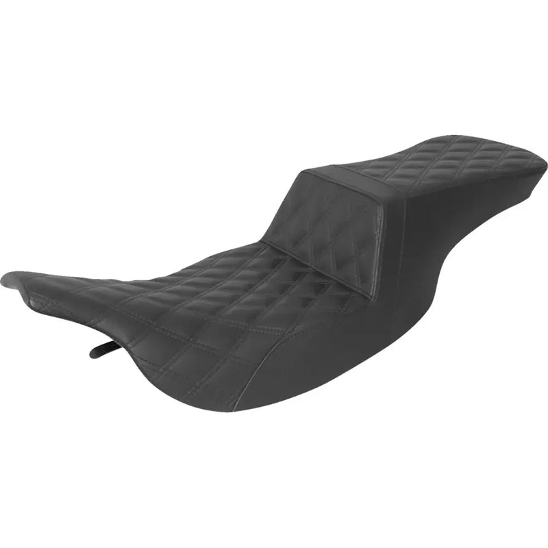 Saddlemen Tour Step-Up Motorcycle Seat for Harley 97-07 Touring Electra Glide / Road Glide / Without Backrest / Full Lattice Stitch  - Customhoj