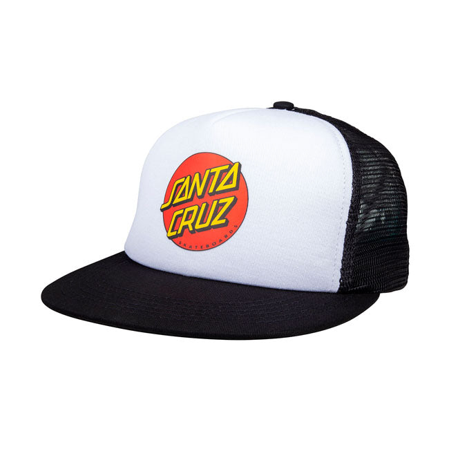 Santa Cruz Dot Mesh Cap White/Black  - Customhoj