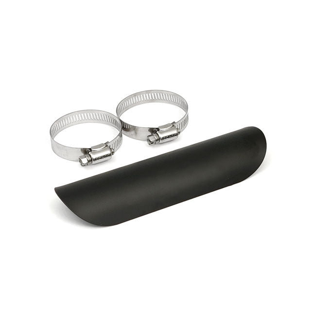 Smooth Universal Motorcycle Exhaust Heat Shield Black / 1 3/4" (4.4cm) / 7" (17.8cm)  - Customhoj
