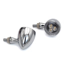 SMP Bullet Extreme LED Motorcycle Turn Signals Chrome / Clear  - Customhoj