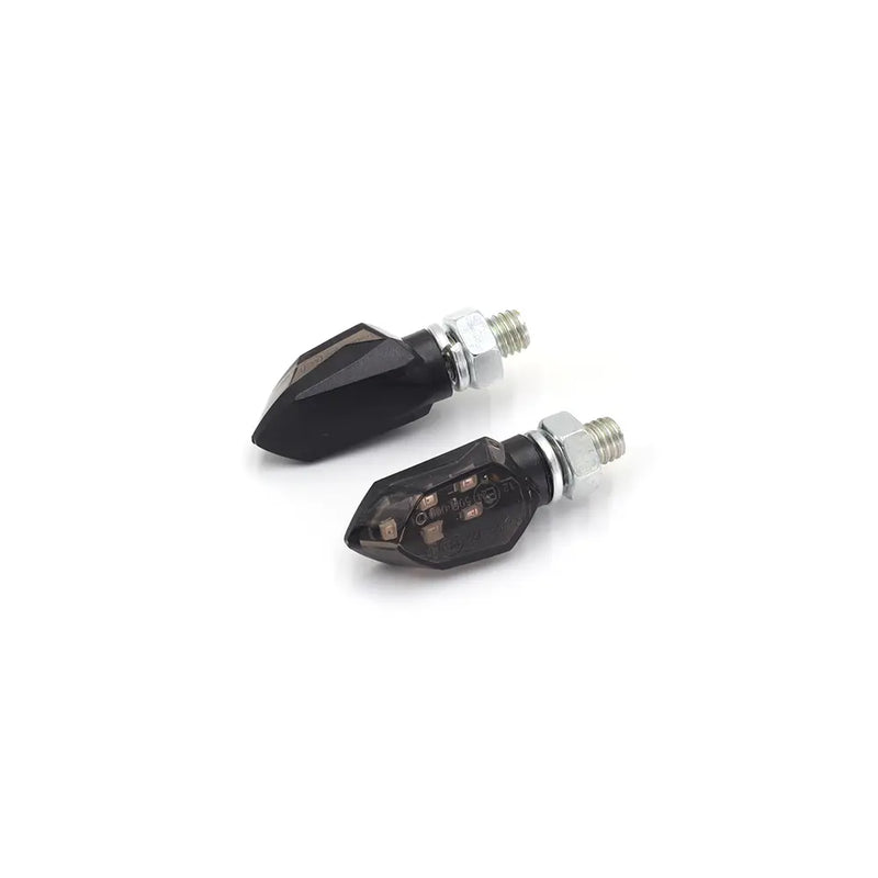 SMP Tiny Micro LED Motorcycle Turn Signals Black / Tinted