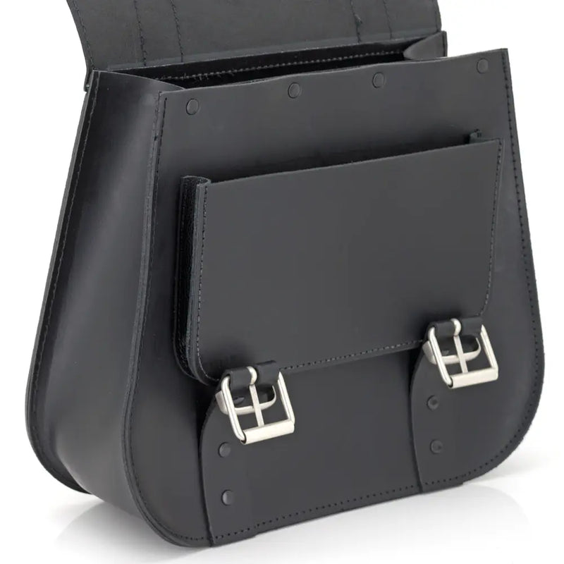 Texas Leather Medium Postman Universal Motorcycle Bag  - Customhoj