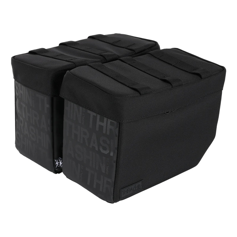 Thrashin Supply Essential Base 10L Throw-Over Motorcycle Saddlebag Set  - Customhoj