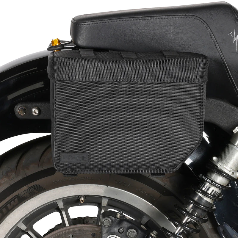 Thrashin Supply Essential Base 10L Throw-Over Motorcycle Saddlebag Set  - Customhoj