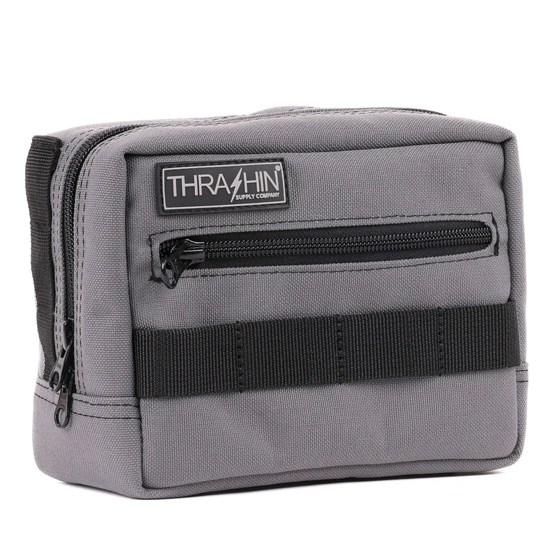 Thrashin Supply Motorcycle Handlebar Bag Gray  - Customhoj