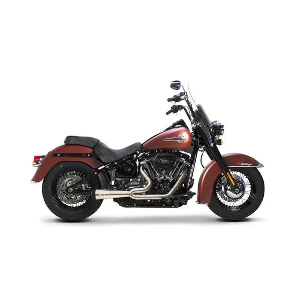 Two Brothers Racing Comp-S 2-into-1 Exhaust for Harley 18-25 Softail Fat Bob / Deluxe / Slim / Street Bob / Low Rider / Standard (excl. FXLRST) / Stainless steel  - Customhoj