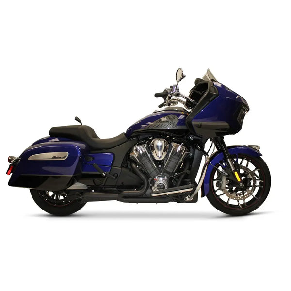 Two Brothers Racing Shorty Turnout 2-into-1 Exhaust for Indian  - Customhoj