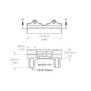 V-Twin Mfg Handlebar Riser Clamp 2-piece Handlebars for Harley