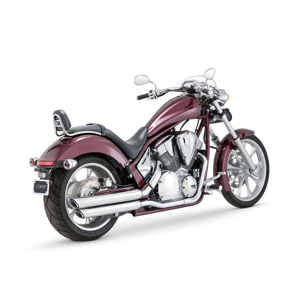 Vance & Hines Twin Slash Power Chamber Chrome Slip-On Mufflers for Honda VT1300CR Stateline 10-15