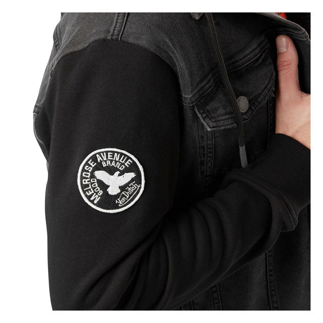 Von Dutch Black Denim Jacket  - Customhoj