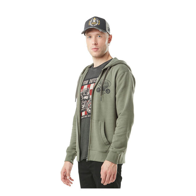 Von Dutch Chest Print Hoodie