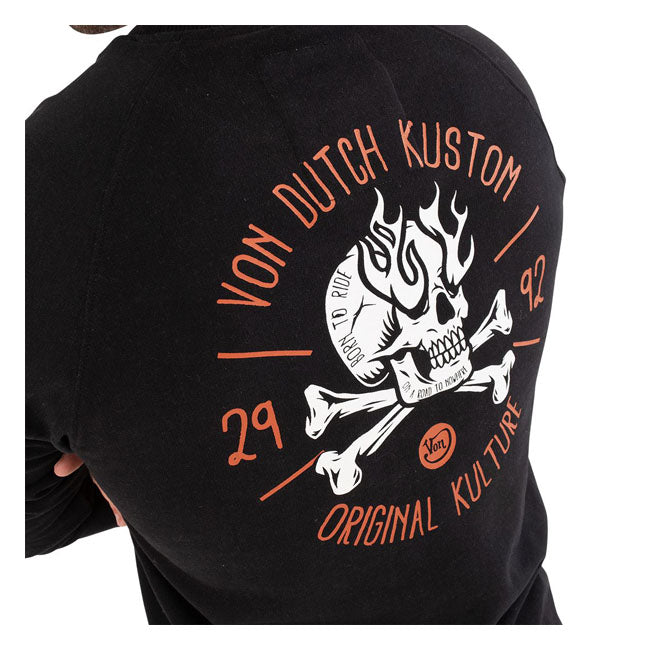 Von Dutch Skull Sweatshirt Black