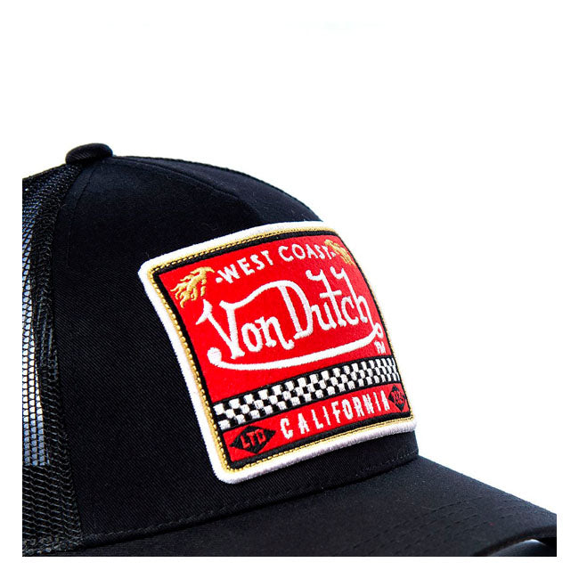 Von Dutch West Coast Cap Black  - Customhoj