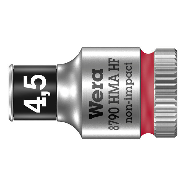 Wera Sockets 4.5mm Wera Zyklop 1/4" Socket with Holding Function Metric Sizes Customhoj