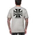 West Coast Choppers OG LBC Cross T-Shirt Vintage Grey Wash / S  - Customhoj