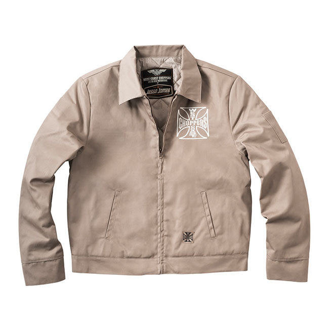 West Coast Choppers OG Lined Work Jacket Sand / S  - Customhoj