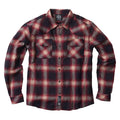 West Coast Choppers Outlaw Flannel Shirt Red/Grey / S  - Customhoj
