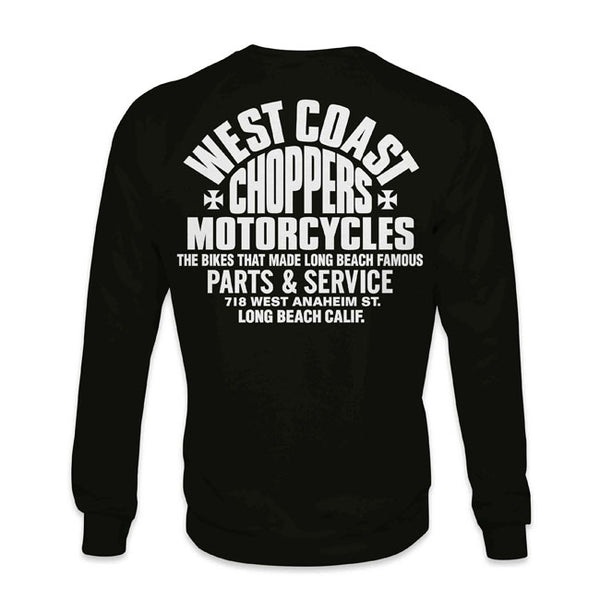 West Coast Choppers Parts Sweatshirt Black / S  - Customhoj