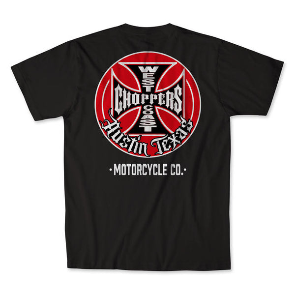 West Coast Choppers Tank Logo T-Shirt Black / S  - Customhoj