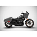 Zard EC Euro 4/5 Approved Cone Slip-On Mufflers for Harley Softail 18-24 Low Rider FXLR / S / ST / Matte Black  - Customhoj