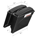 Zodiac 4" Stretched Hard Saddlebags for Harley  - Customhoj