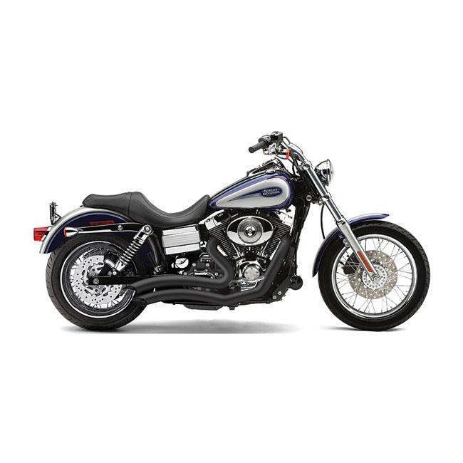 Cobra HD Dyna avgassystem Cobra Speedster Short Swept avgassystem Svart Dyna 12-16 Customhoj