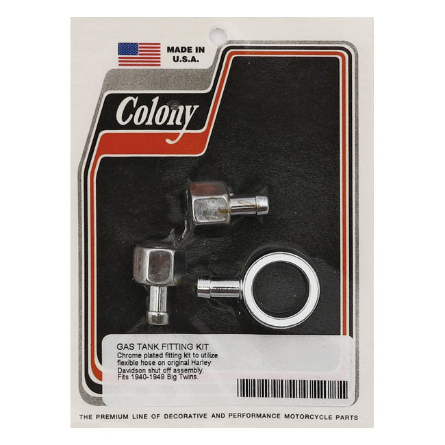 COLONY Bränslekran Krom Colony B.T 40-49 fuel valve conversion kit Customhoj