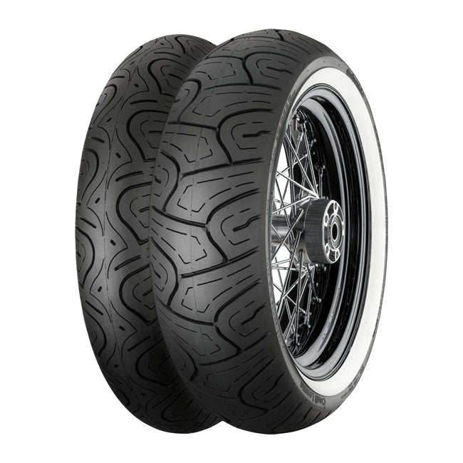 CONTINENTAL Däck 17" 130/80-17 65H White Wall Continental ContiLegend Framdäck MC 17" Customhoj