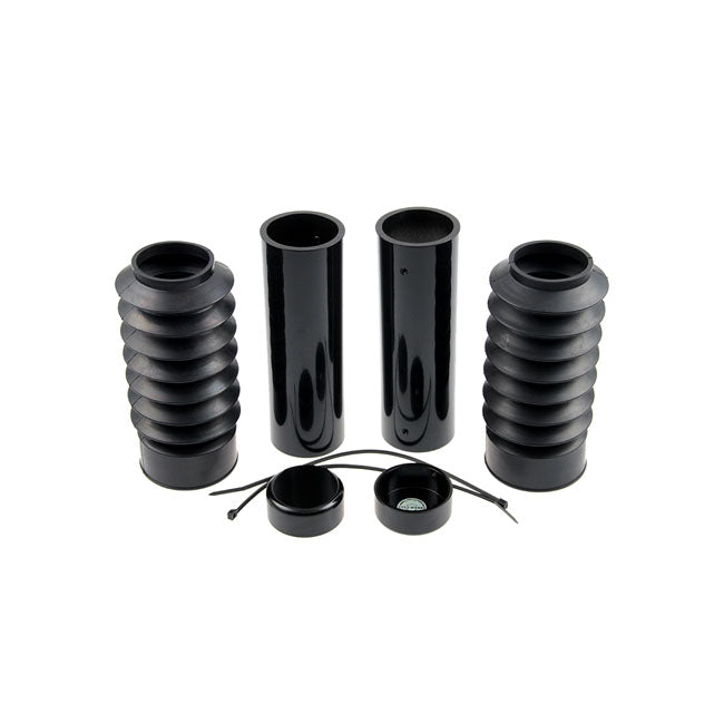 CULTWERK Damask / Gaffelkåpa / Bälg 06-17 Dyna Cult-Werk 6-piece fork tube cover kit. Rubber boots. Sportster 04-21 / Dyna 06-17 / FXBR/S 18-21 Customhoj