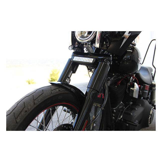 CULTWERK Damask / Gaffelkåpa / Bälg Cult-Werk 2-piece lower fork tube cover kit. Softail 13-21 / Dyna 07-17 / V-Rod 02-17 Customhoj