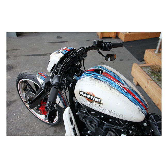 CULTWERK Handtag HD E-THROTTLE Cult-Werk Grooved Milled Handtag E-thr. Svart Customhoj